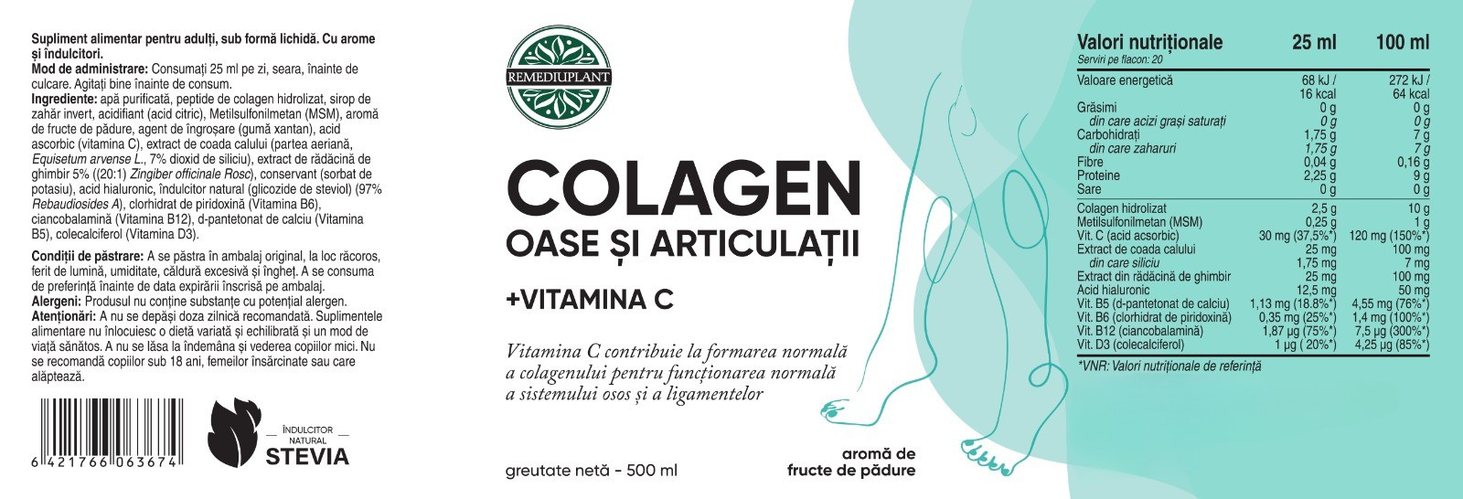 Colagen Oase și Articulații - 500ml