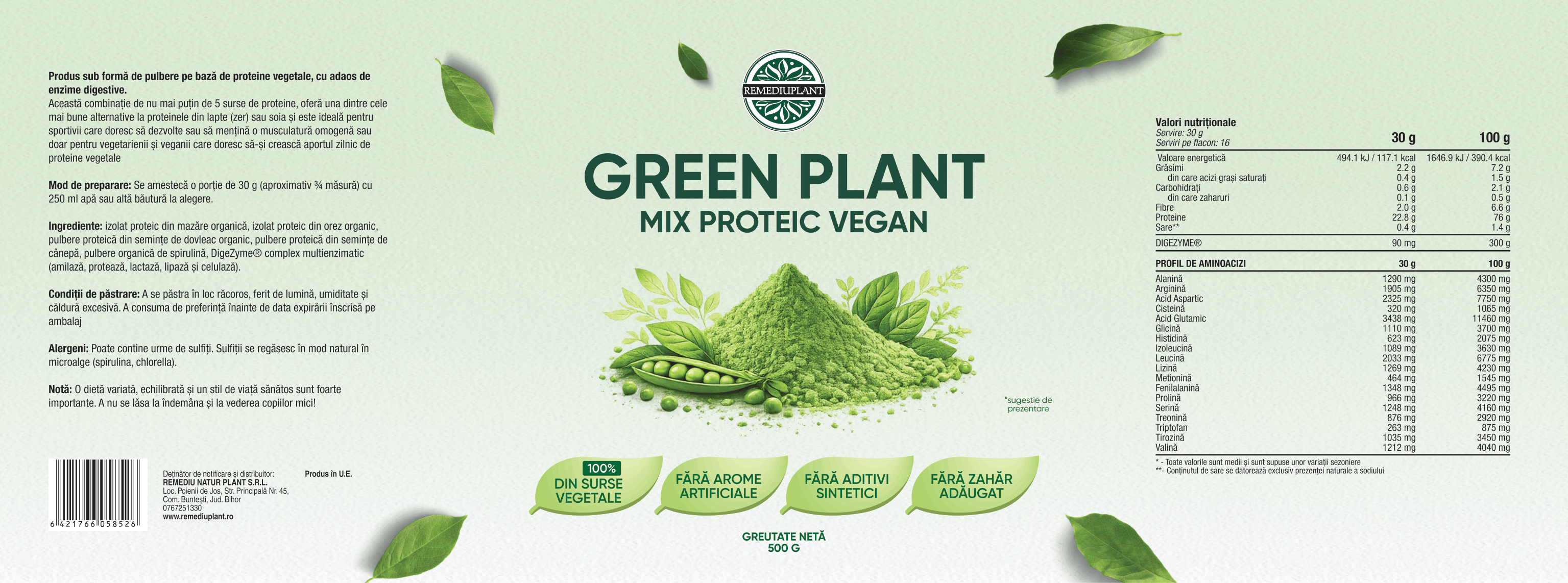 Green Plant - Mix proteic vegan