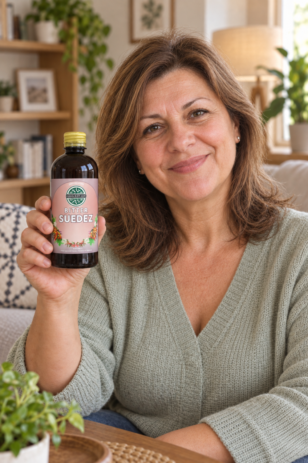 Femeie tinand Bitter Suedez 500 ml
