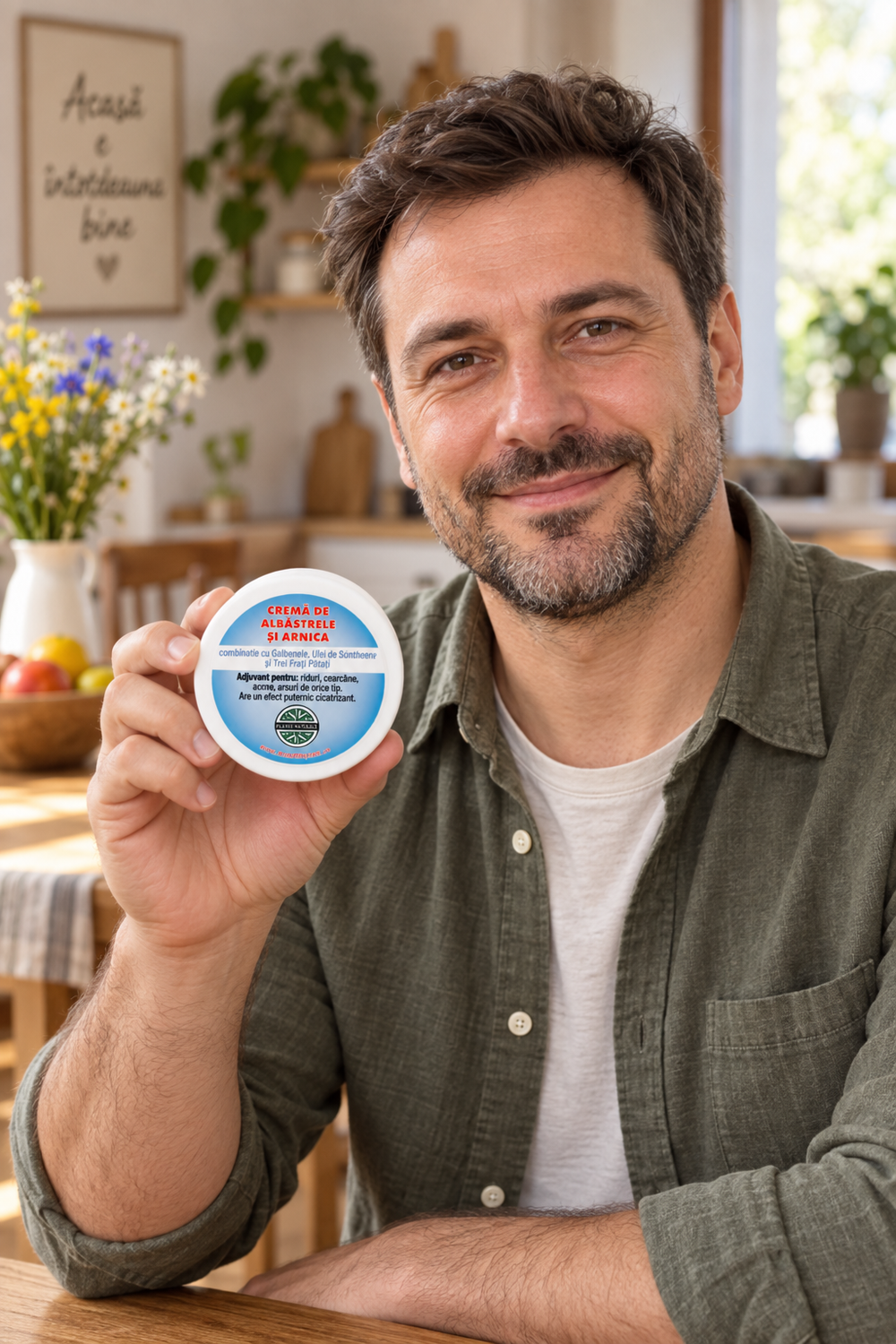 Barbat tinand Crema de albastrele si arnica 100 gr