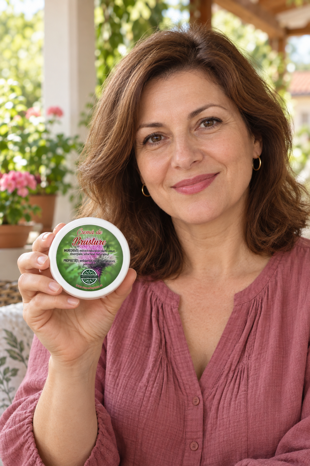 Femeie tinand Crema de brusture 100g
