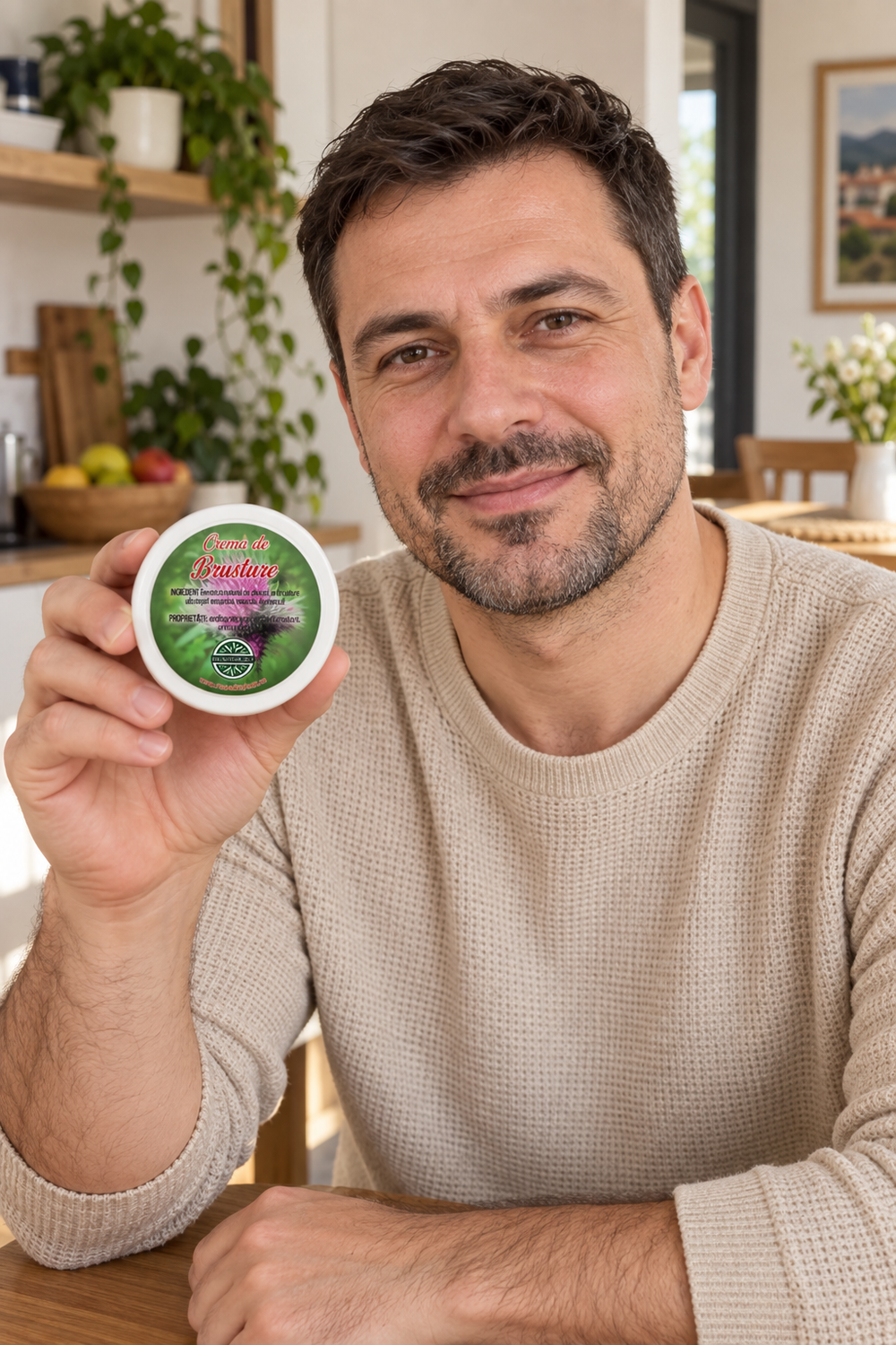 Barbat tinand Crema de brusture 100g