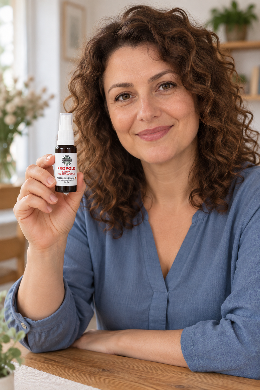 Femeie tinand PROPOLIS - Extract Hidroalcoolic 30 ml