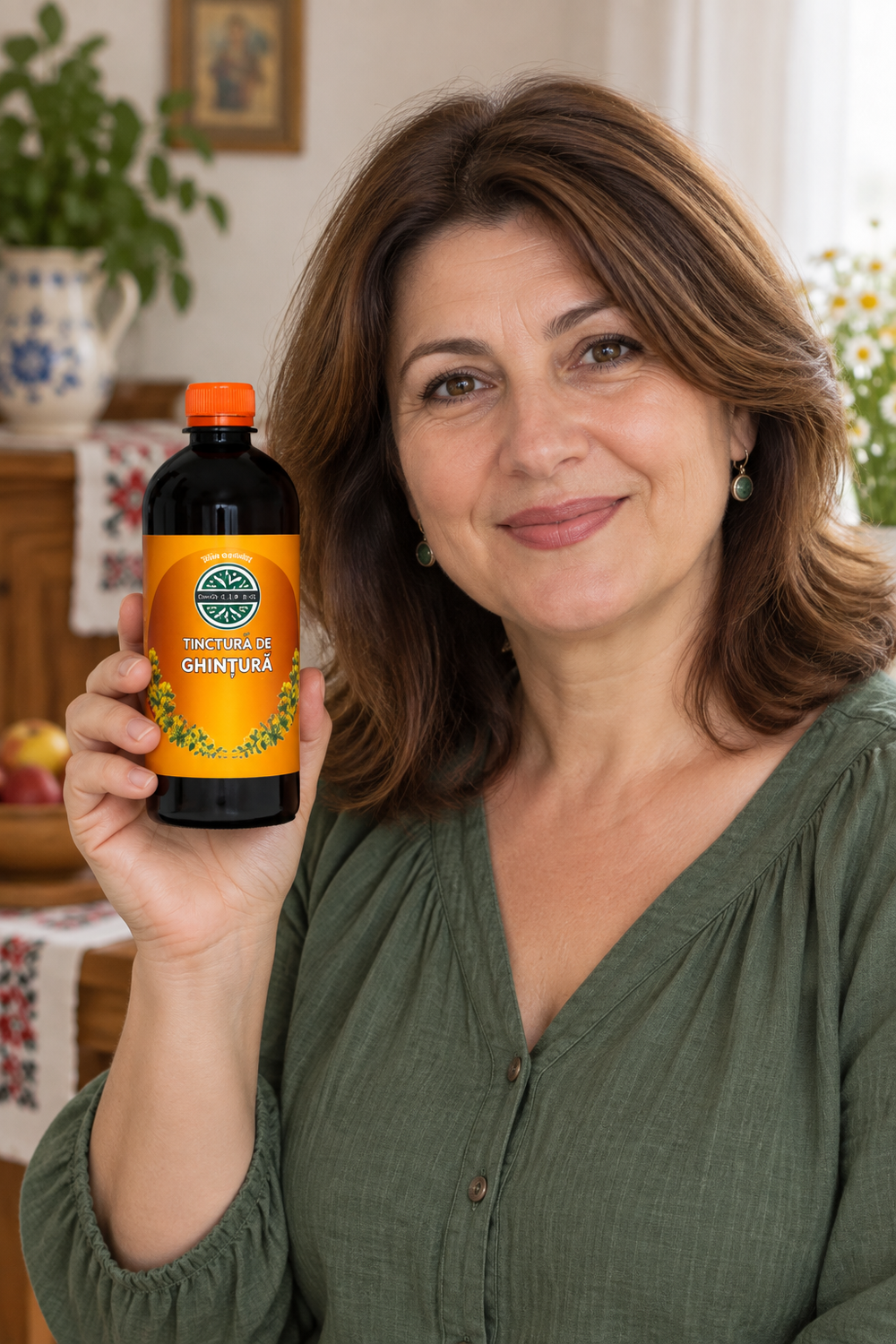 Femeie tinand Tinctura de ghintura 500 ml