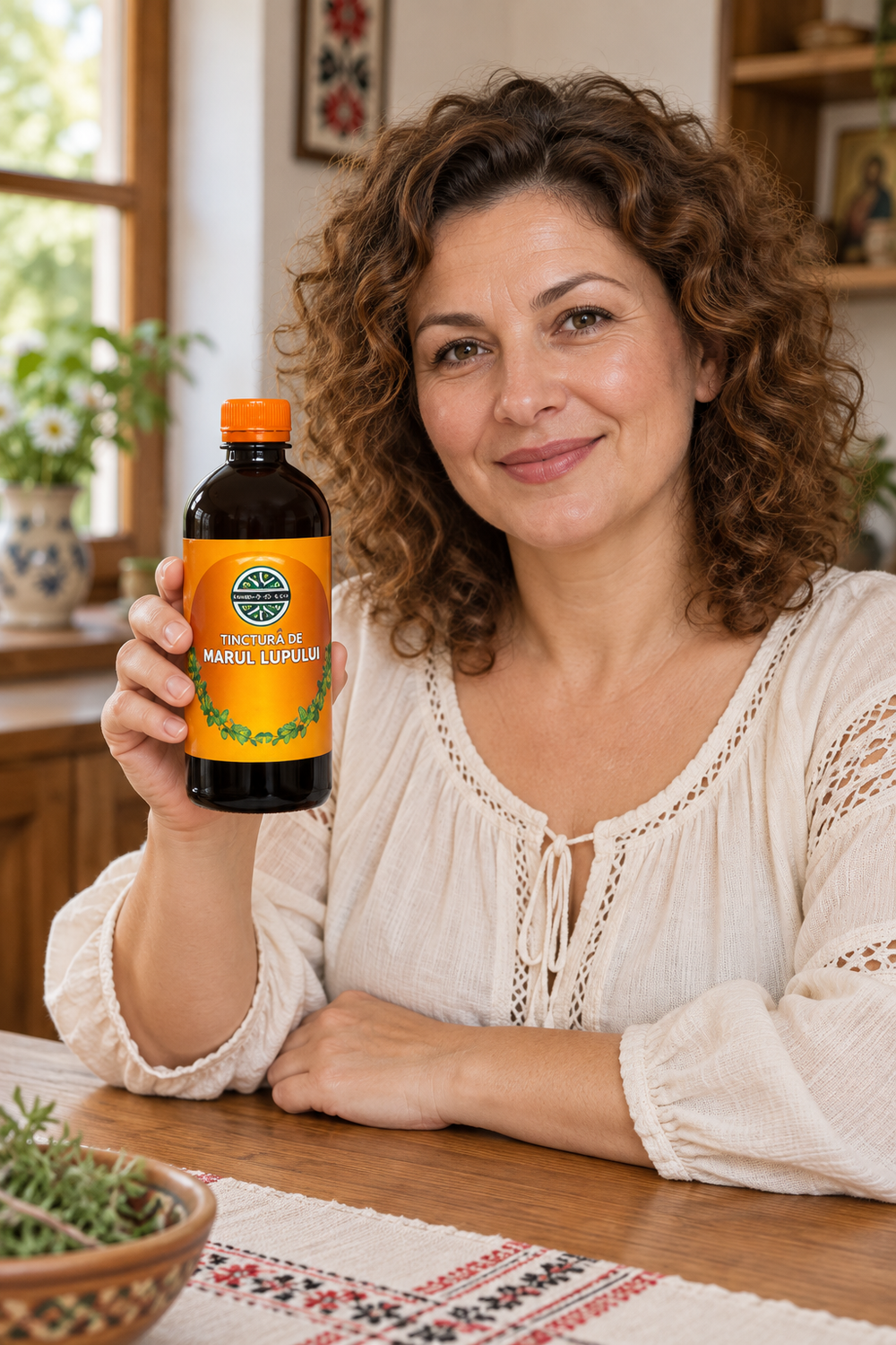 Femeie tinand Tinctura de marul lupului 500 ml