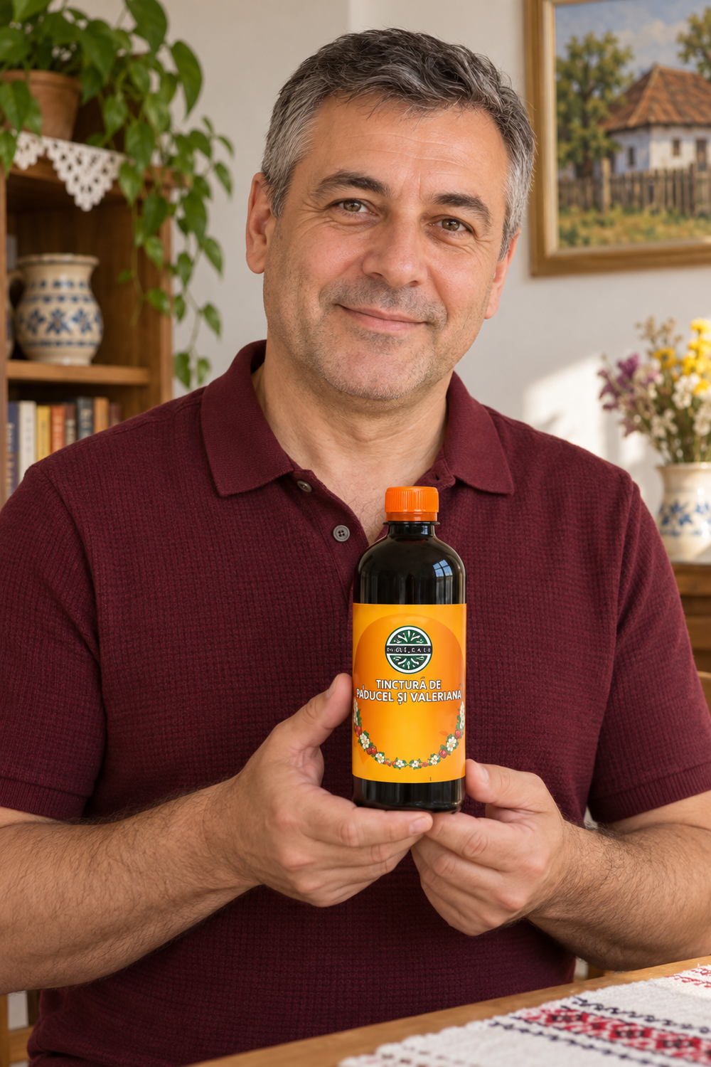 Barbat tinand Tinctura de paducel si valeriana 500 ml